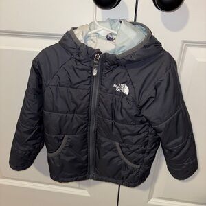 The North Face Black Puffer Reversible Jacket Kids 4/5T